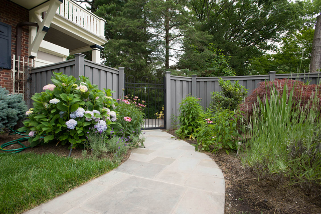 Bluestone garden walkway